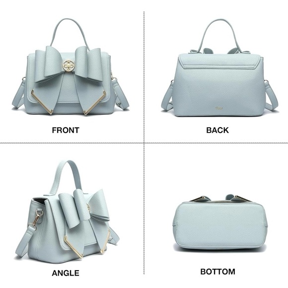 NWT Jasmine Bow Vegan Crossbody Bag - Picture 2 of 3